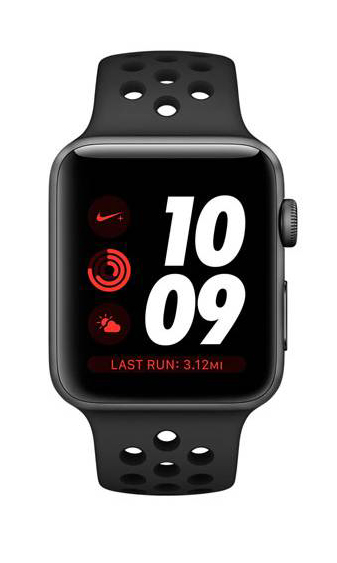 Apple Watch Series 3 Nike+ 42mm Space Alum Case with Black/Cool Gray Nike Sport Band (MQLD2) б/у